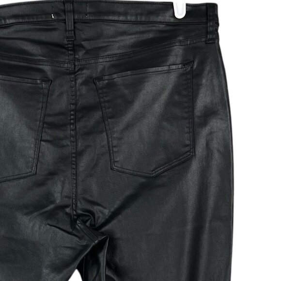 Abercrombie & Fitch Criss-Cross Super Skinny Ankle Coated Black Jeans 36/22R NWT - Picture 15 of 15